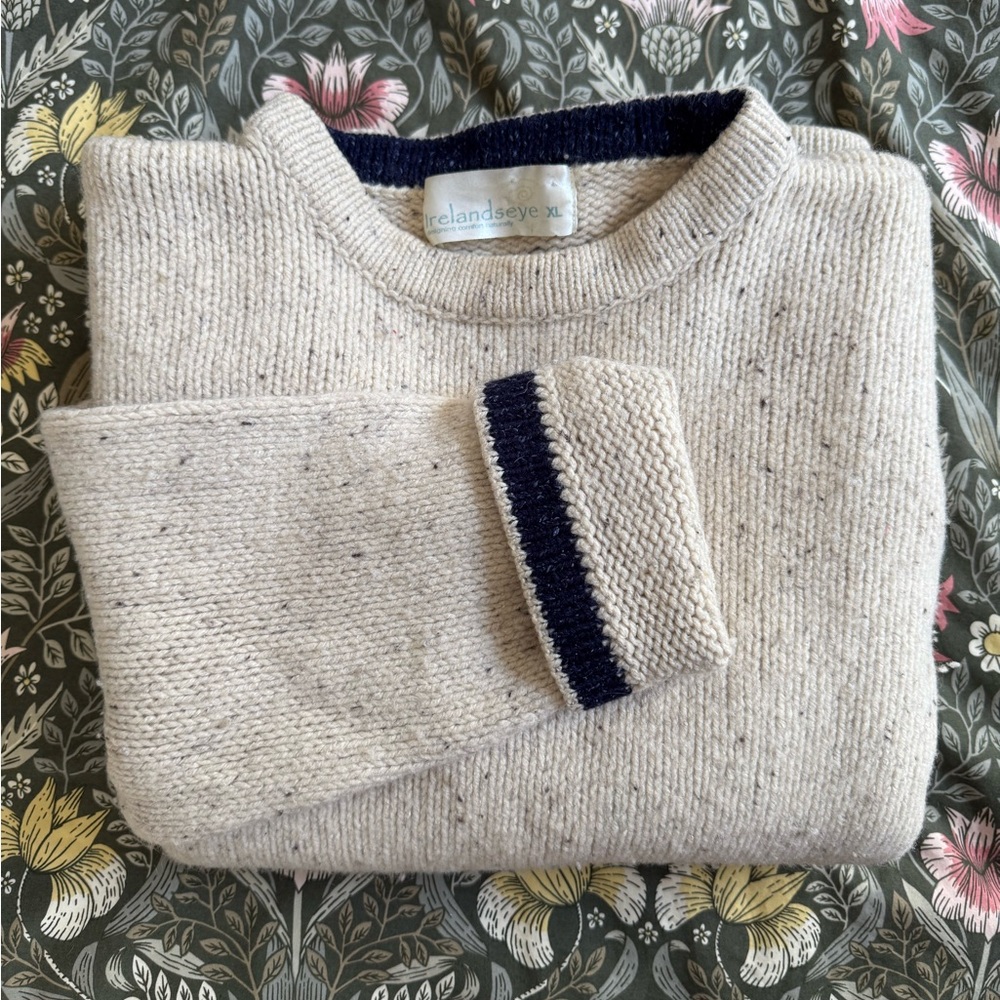 Vintage Lambswool Irelandseye Fisherman Sweater